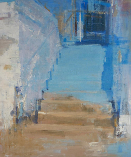 die blaue Treppe