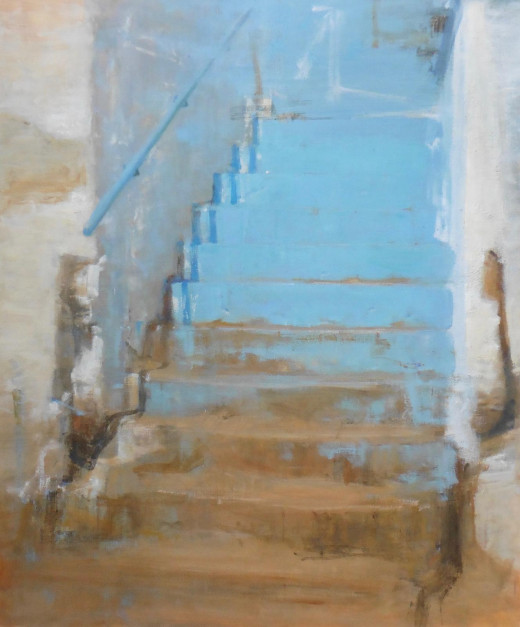 die blaue Treppe