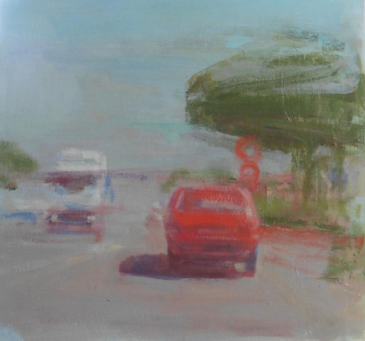Rosolina, rotes Auto